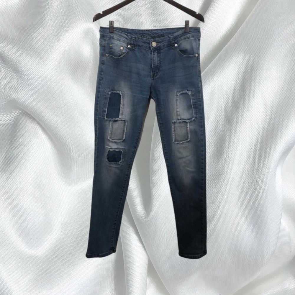 💚Bamboo Women’s Skinny Leg Slim: Blue Jeans